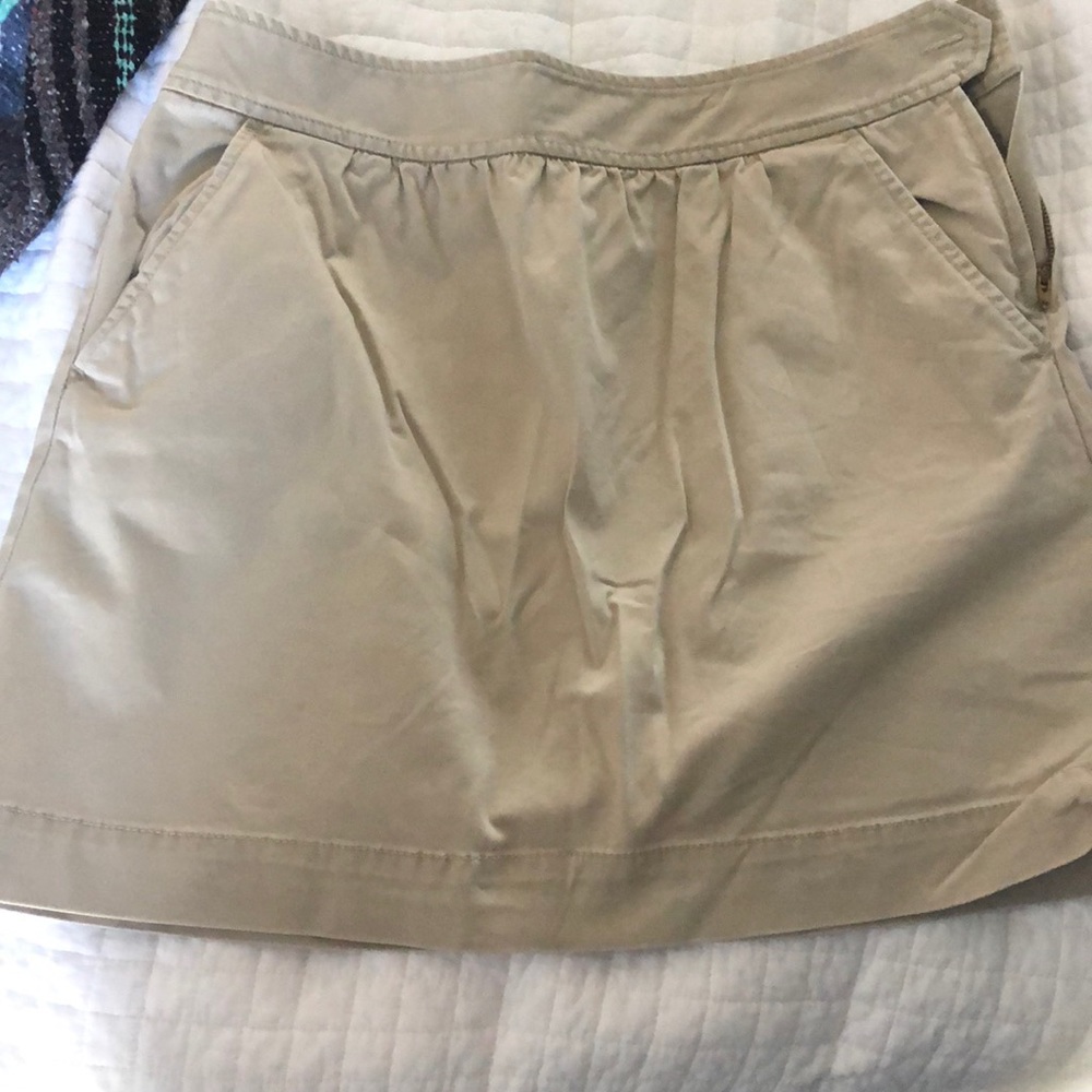 Jcrew khaki skirt